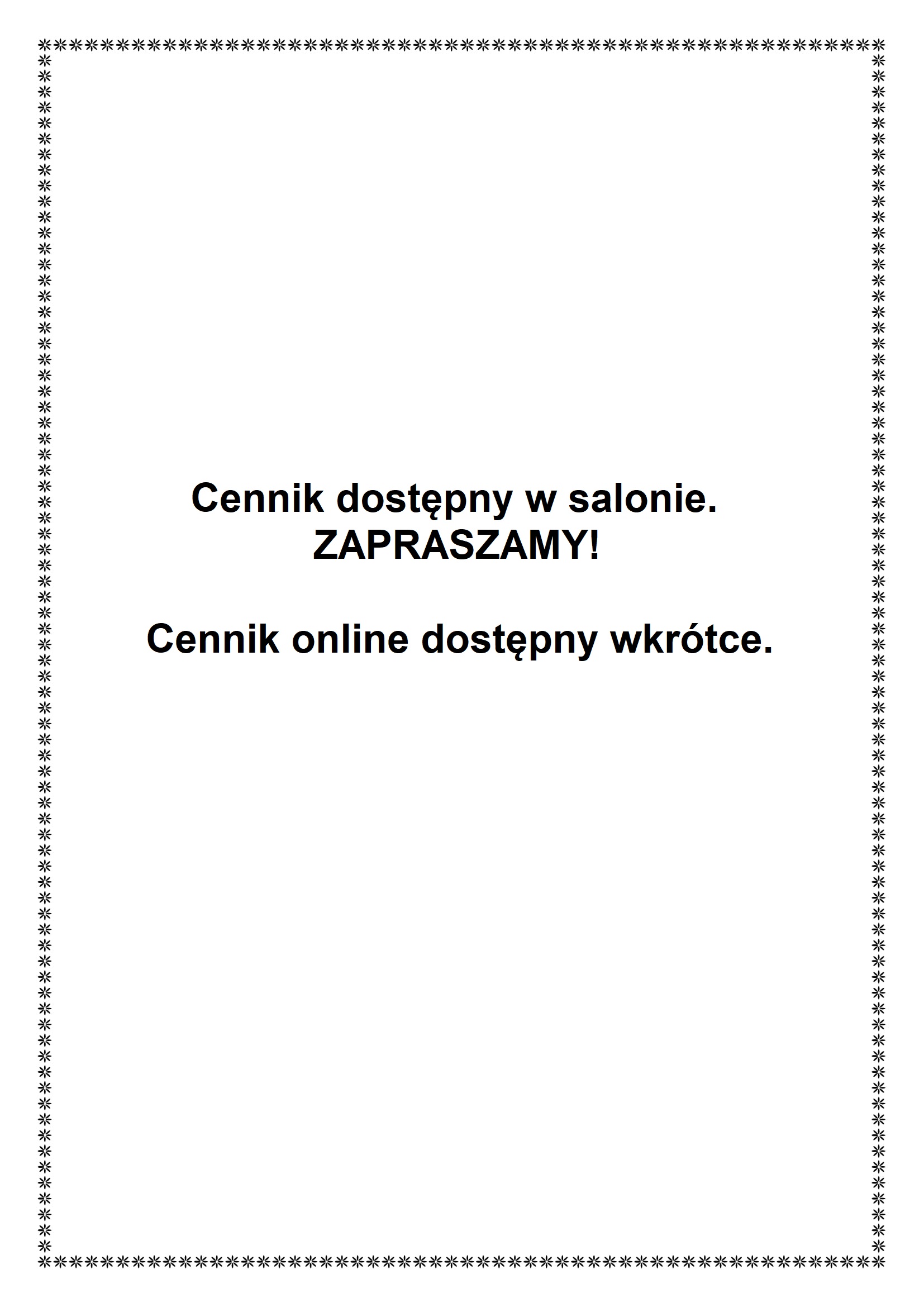 Cennik
